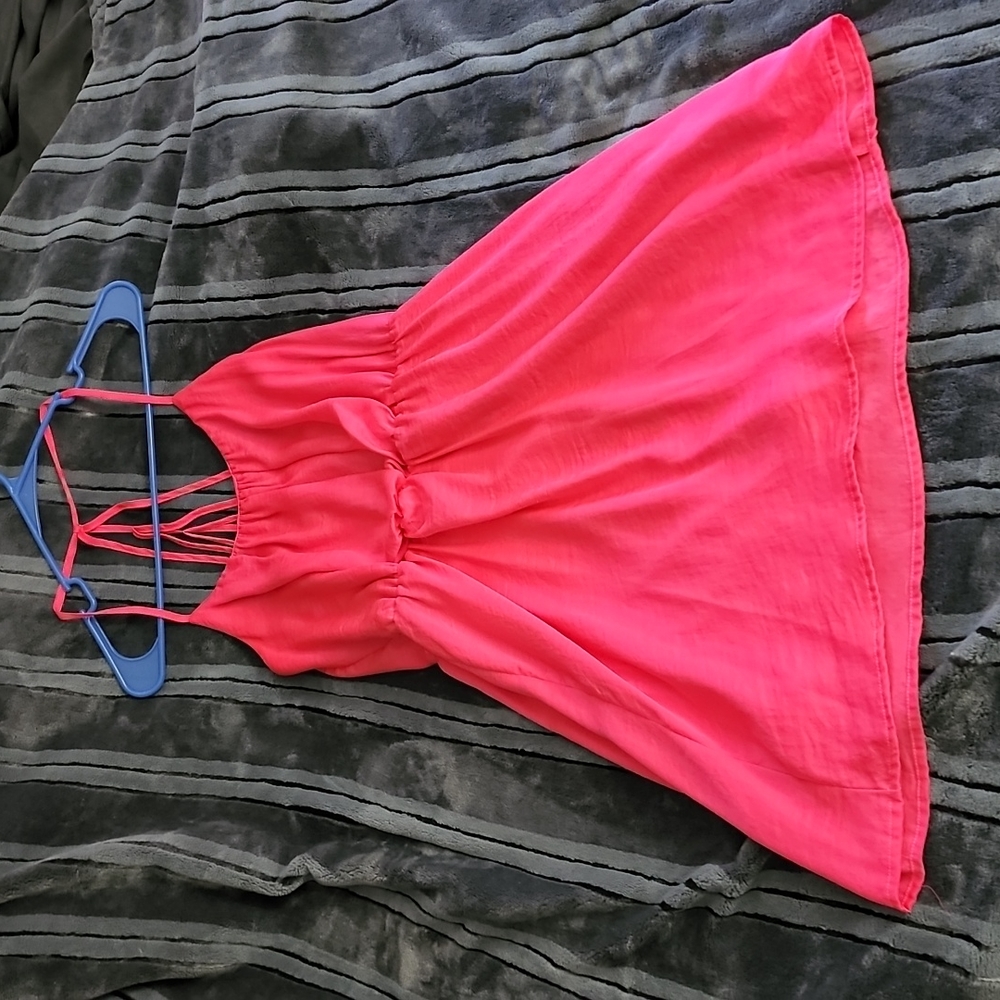 Bright pink summer dress